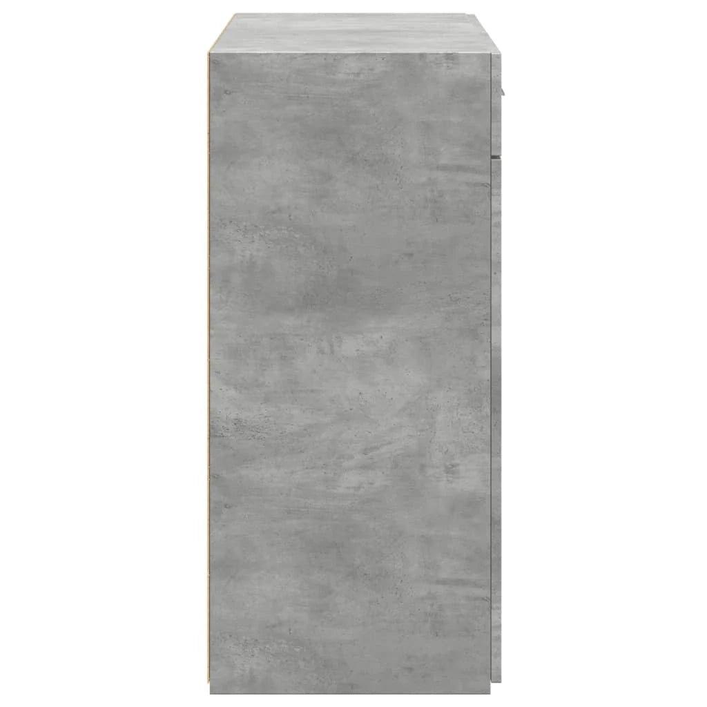 Buffet credenza cassettiera mobiletto mobile contenitore organizer per cucina soggiorno salotto 80 x 42,5 x 93 cm legno ingegnerizzato grigio 02_0032109