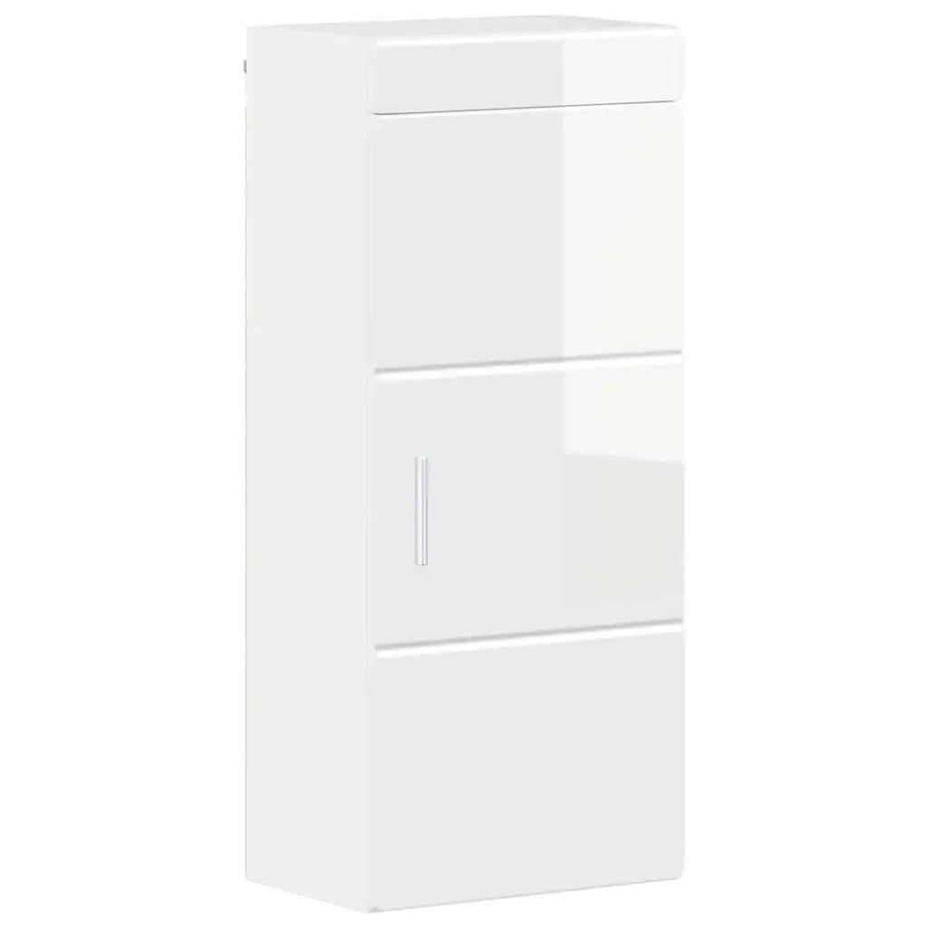 Armadio da Bagno | Mobile da Bagno a muro TULUM Bianco Lucido 37 x 24,5 x 86 cm