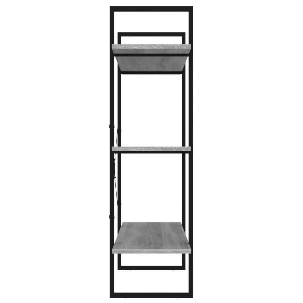 Libreria Grigio Sonoma 100x30x105 cm in Legno Multistrato 821322