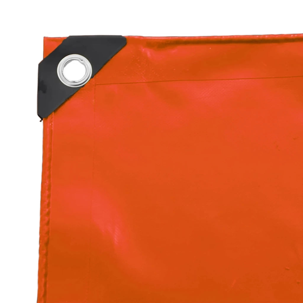 Telo 650g / m² Arancione 4 x 7 m Tela con rivestimento in PVC