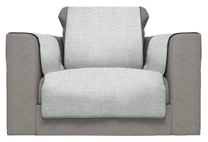 Copridivano con Copri Braccioli Seduta 230 cm in Poliestere Grigio
