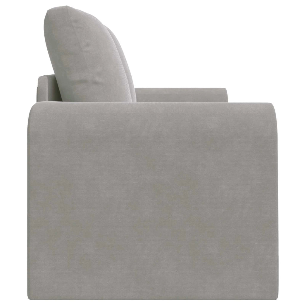 Divano letto Grigio chiaro 148 x 71 x 83 cm Velluto 4106684