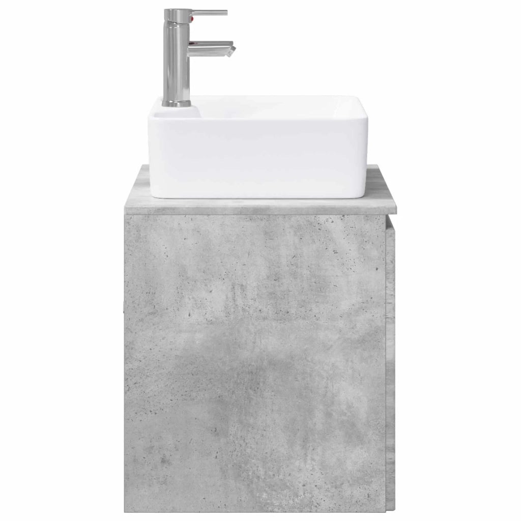 Set di mobili per il bagno Grigio Cemento Legno ingegnerizzato 3404323