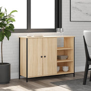 Credenza Rovere Sonoma 100x33x75 cm in Legno Multistrato 835550