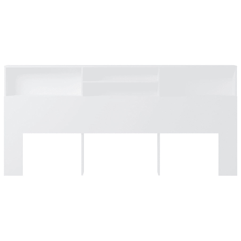 Testiera con Contenitore Bianco 200x19x103,5 cm cod mxl 42461
