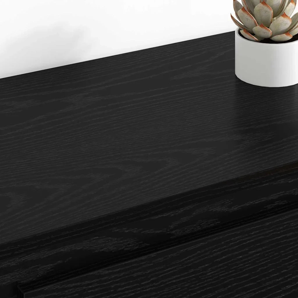 Credenza | Sideboards con cassetto 2 pcs Rovere Nero 70 x 35,5 x 67,5 cm