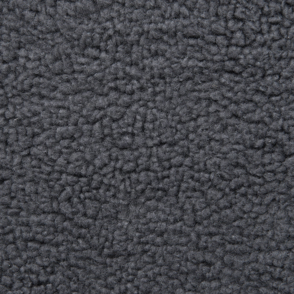 Sgabello per bambini Tessuto in poliestere grigio Gambe in legno imbottite Poggiapiedi per la cameretta dei bambini