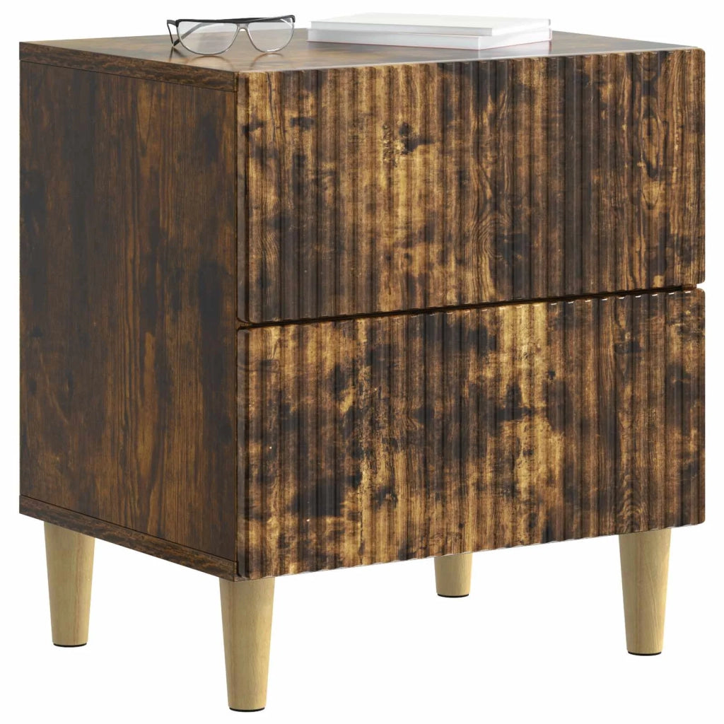 Armadio da Notte Rovere Fumo 43 x 34,5 x 48 cm 894535