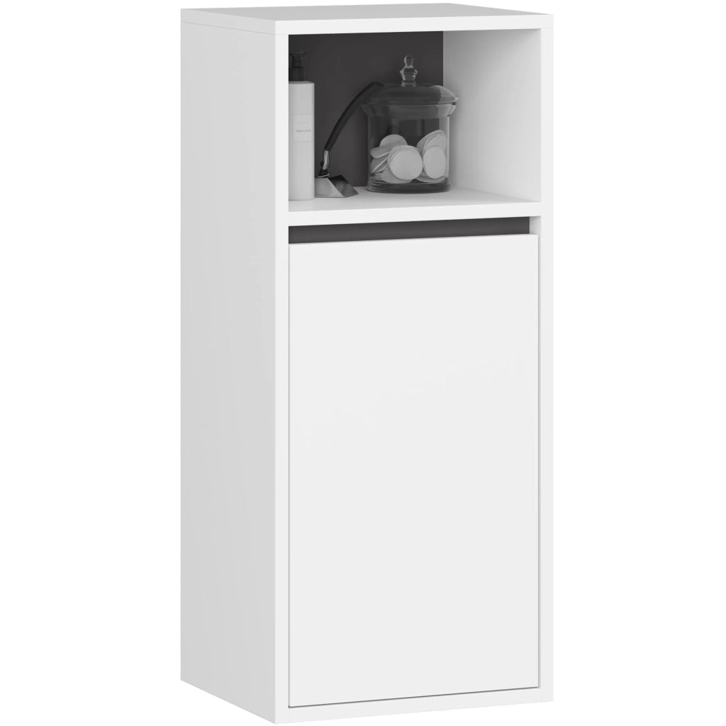 Set di mobili da bagno sospesi VAMI in Bianco con colore interno Grigio Grafite