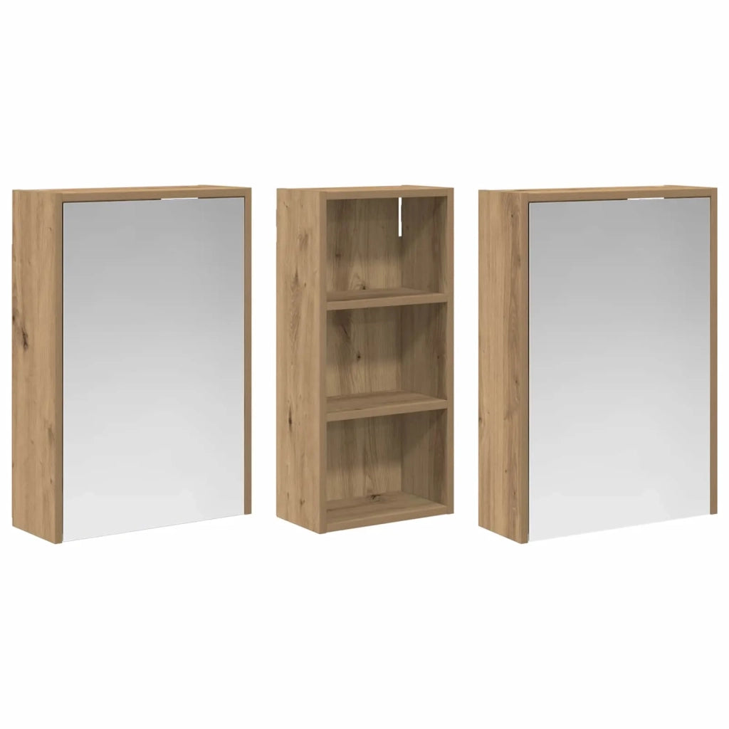 Set di Armadi da Bagno 3 pcs 116 x 16 x 62,5 cm