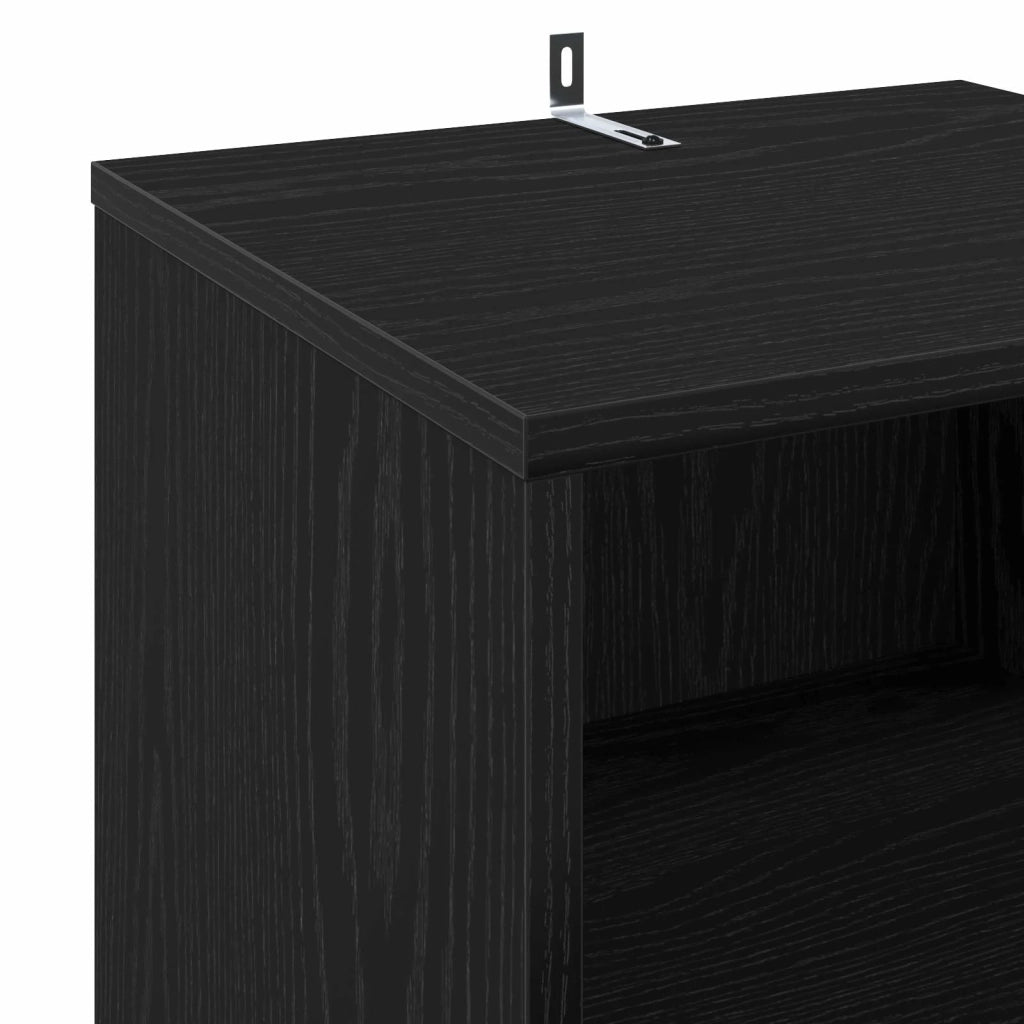 Mobile porta vinili Rovere Nero 38 x 33 x 61 cm 8012859