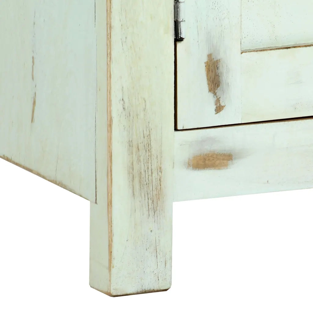 Credenza Azzurra 110x35x70 cm in Legno Massello di Mango cod mxl 21291