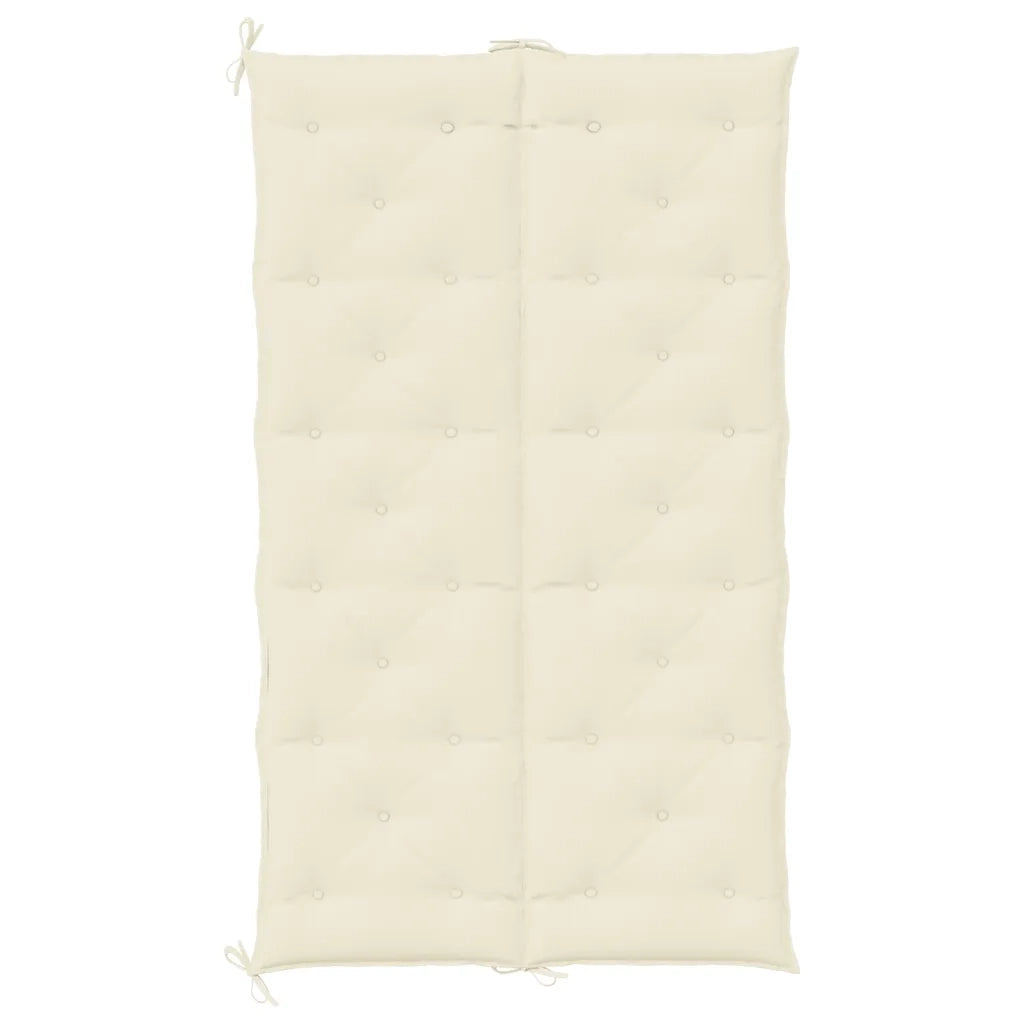Cuscino per Panca Bianco Crema 180x(50+50)x7 cm Tessuto Oxford 315030