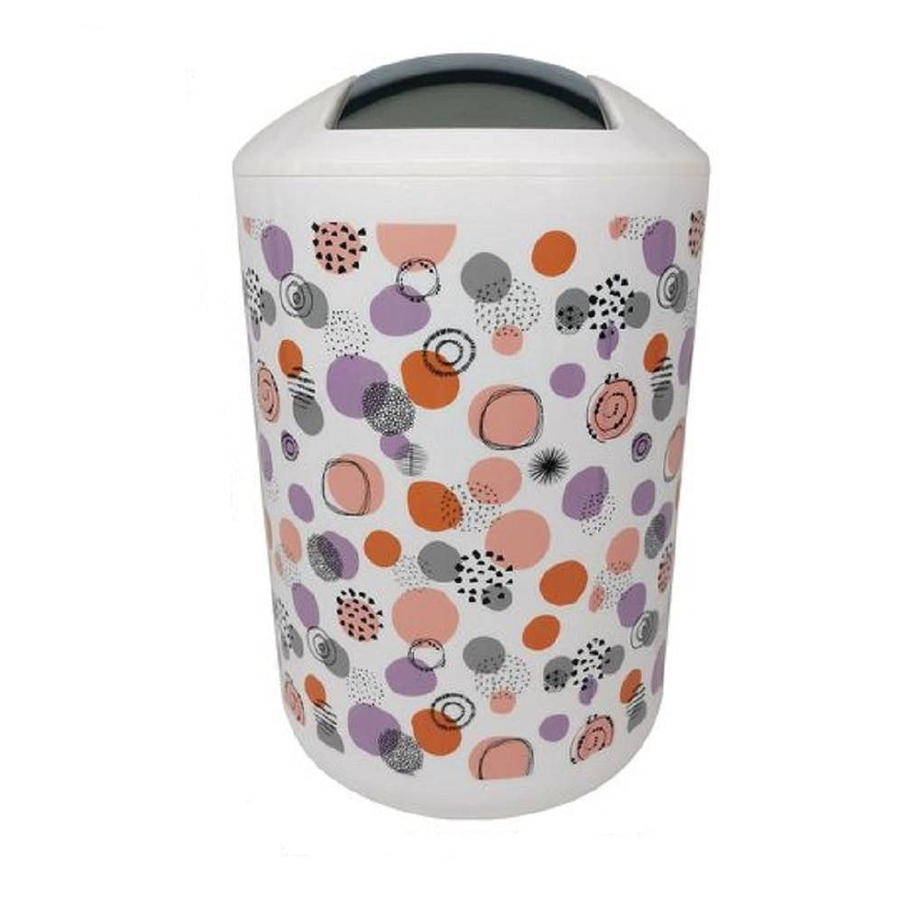 Trade Shop - Pattumiera Cestino Secchio Rifiuti Accessorio Arredo Bagno Sfere Astratte 87086 -