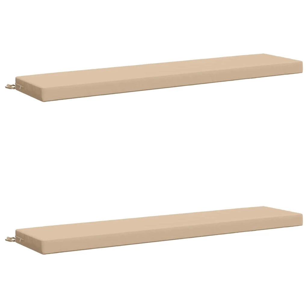Cuscini per Panchina a 2 Pezzi SOEST 2 pz 100% Poliestere Crema 950031