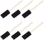 Sfregiatore per ceramica - 6 pezzi - Pennello con manico in legno - Pulizia ceramica - Materiale duraturo - morbido per argilla