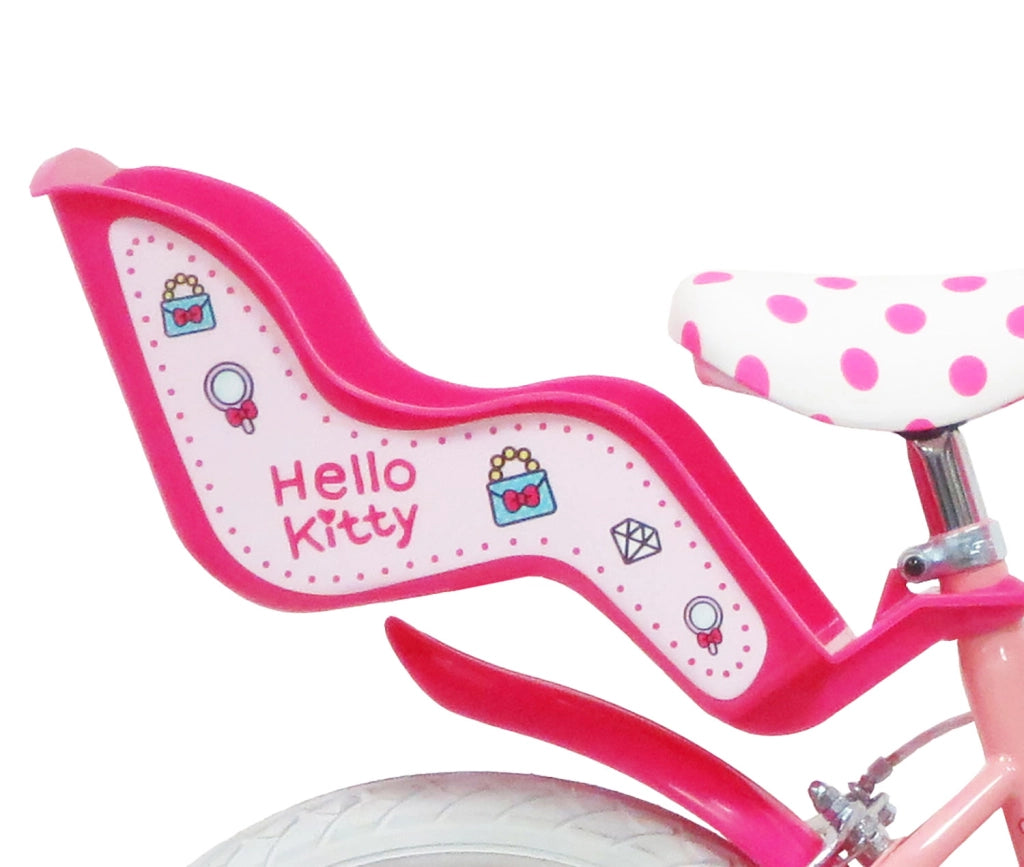 Bicicletta per Bambine 14" Hello Kitty Freni Caliper e Stabilizzatori in Acciaio Hi-Ten Rosa