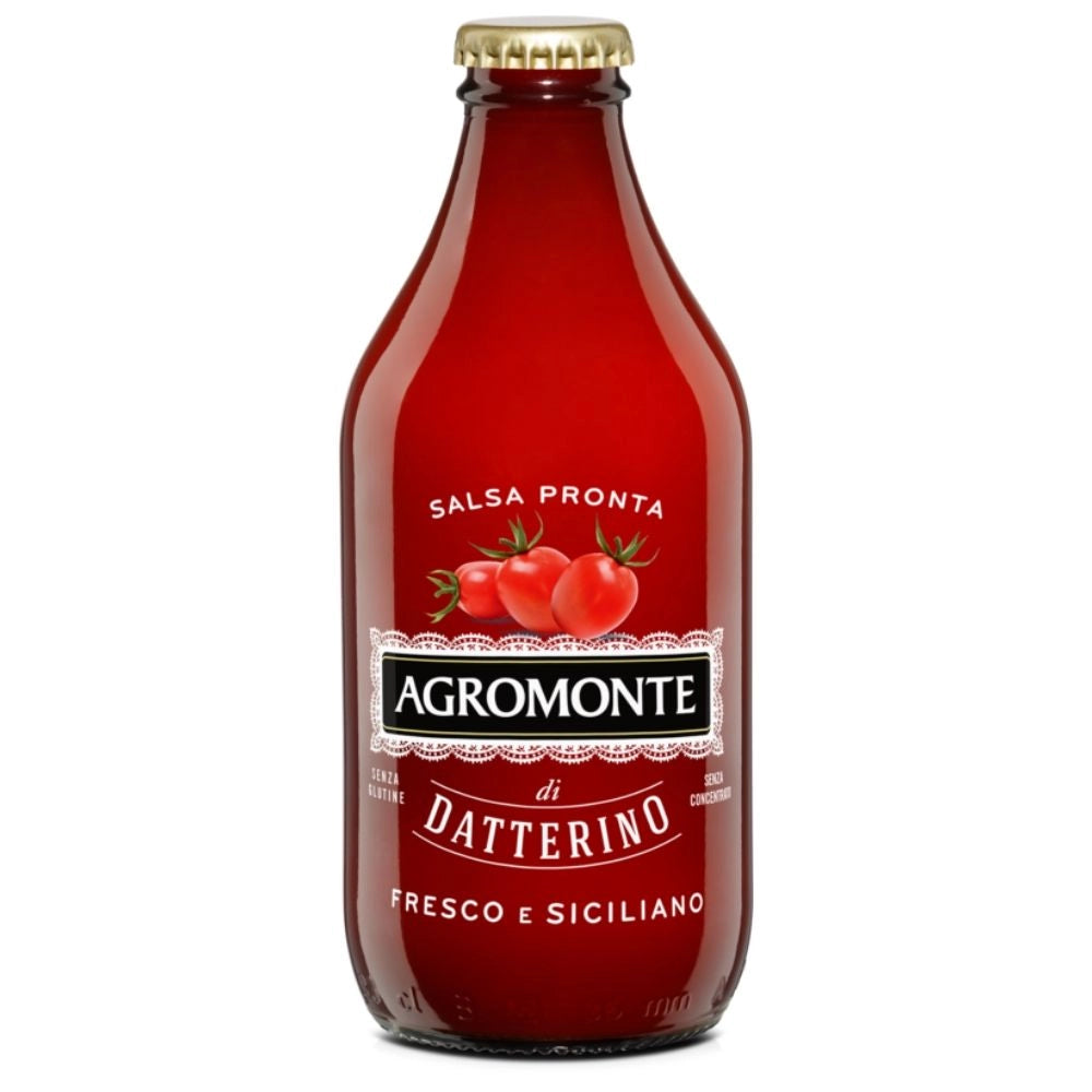 Agromonte salsa pronta di pomodoro datterino multipack 4 bottiglie da 330 grammi