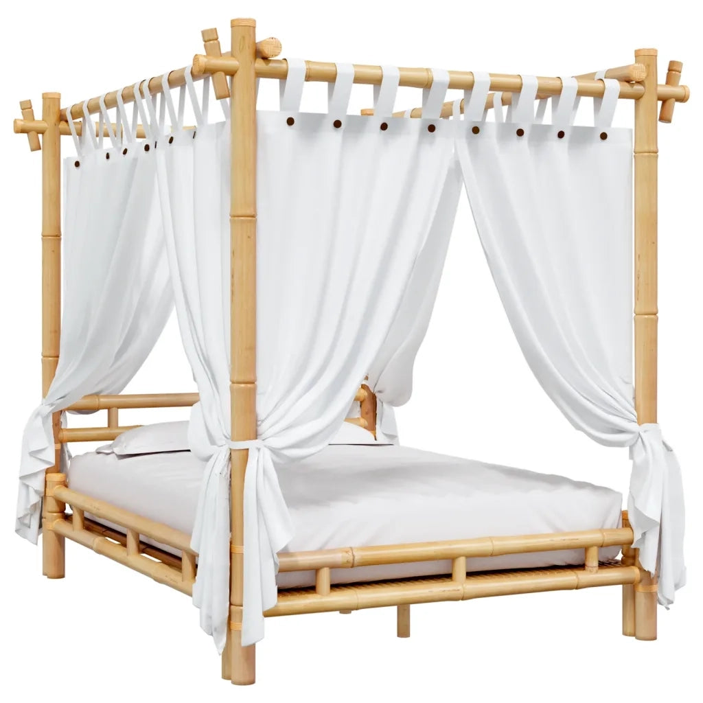 Letto a Baldacchino 140x200 cm in BambÃ¹ cod mxl 60932