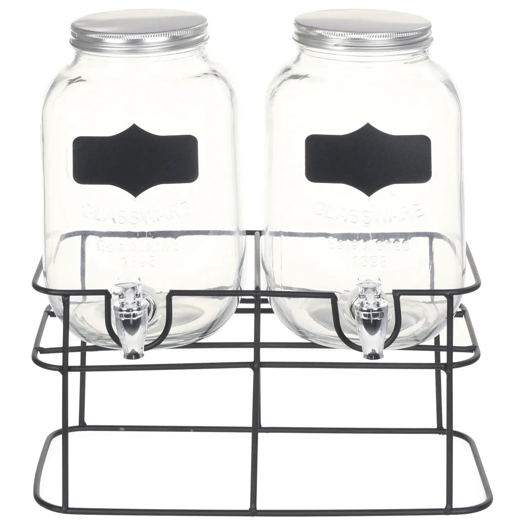 Distributori di Bevande 2 pz da 4 L con Supporto Vetro CFW2142863