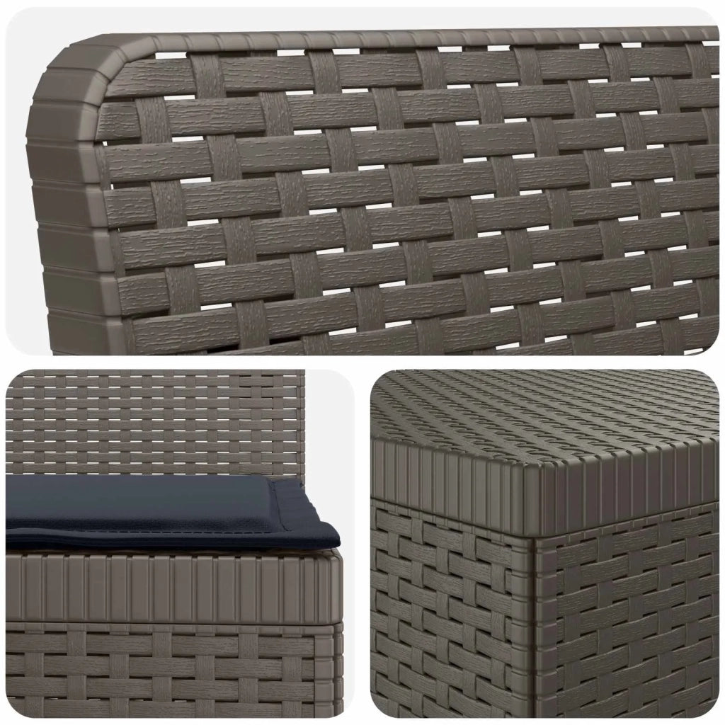 Divano da Giardino 5 Posti con Cuscini Stile Rattan PP 3444049
