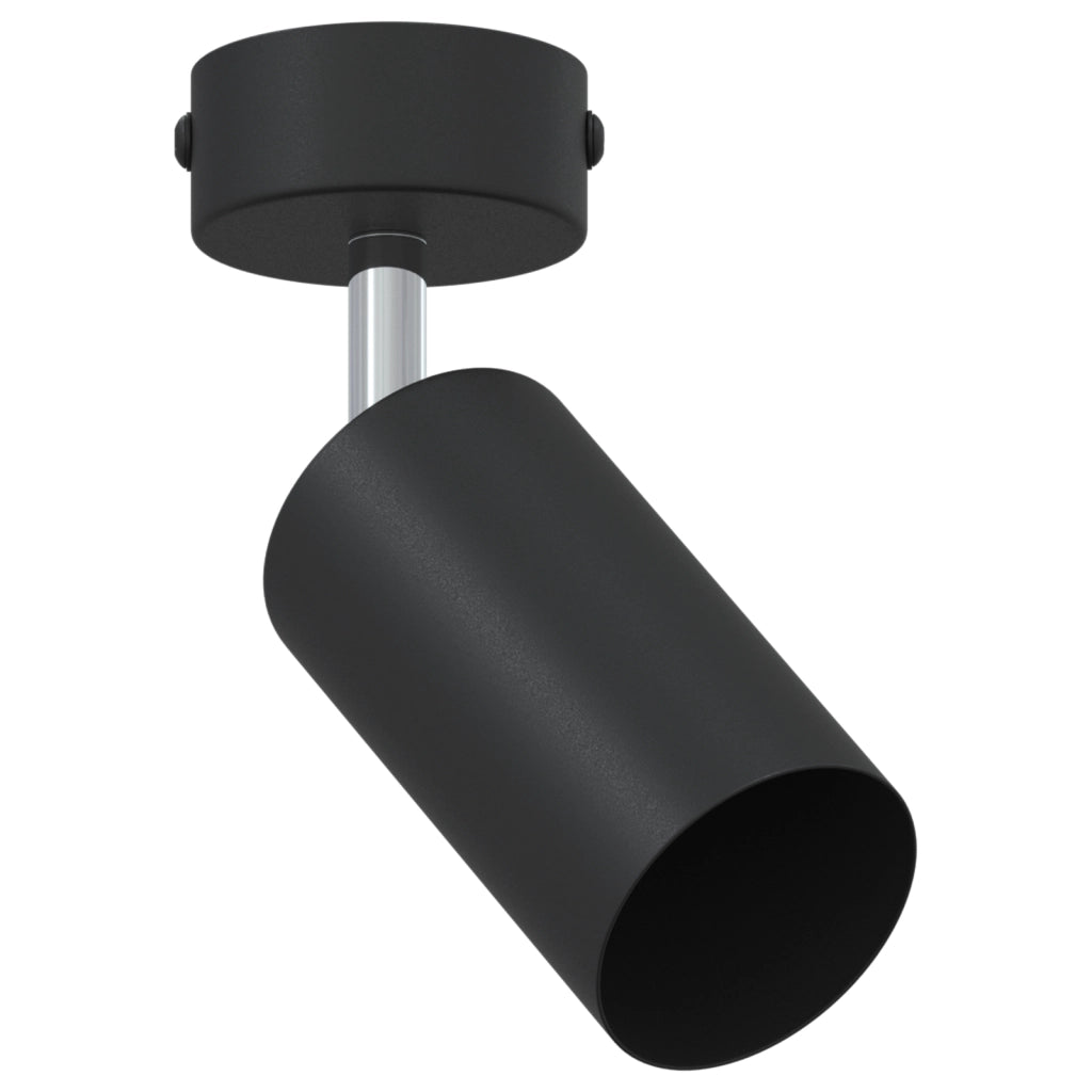 Faretto da soffitto 1 Via Regolabile Nero GU10
