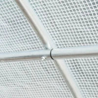 Telone di Ricambio per Serra a Tunnel da Giardino 18 m², PE Anti-UV Impermeabile, 12 finestre e Porta Avvolgibile con Zip, 6L x 3l x 2H m, Bianco