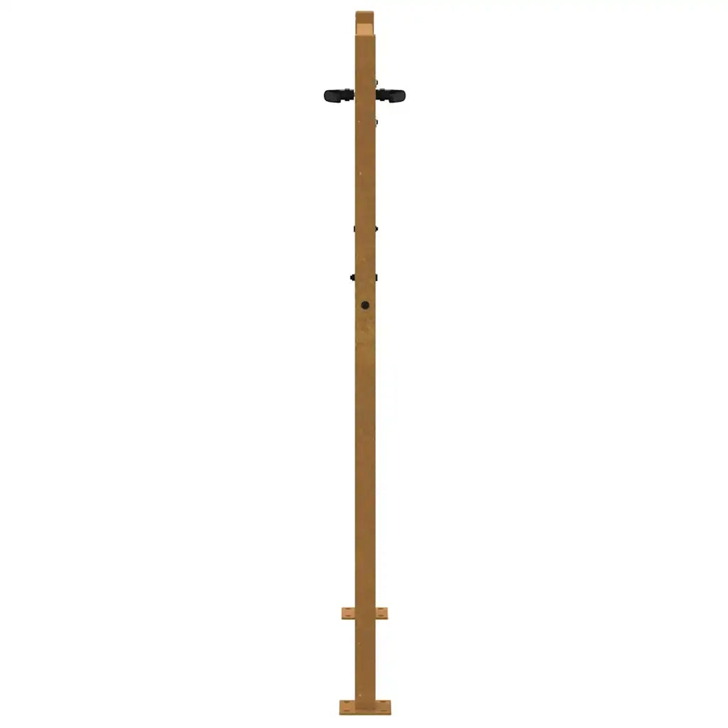 Cancello da Giardino 105x130 cm in Acciaio Corten Design Erba