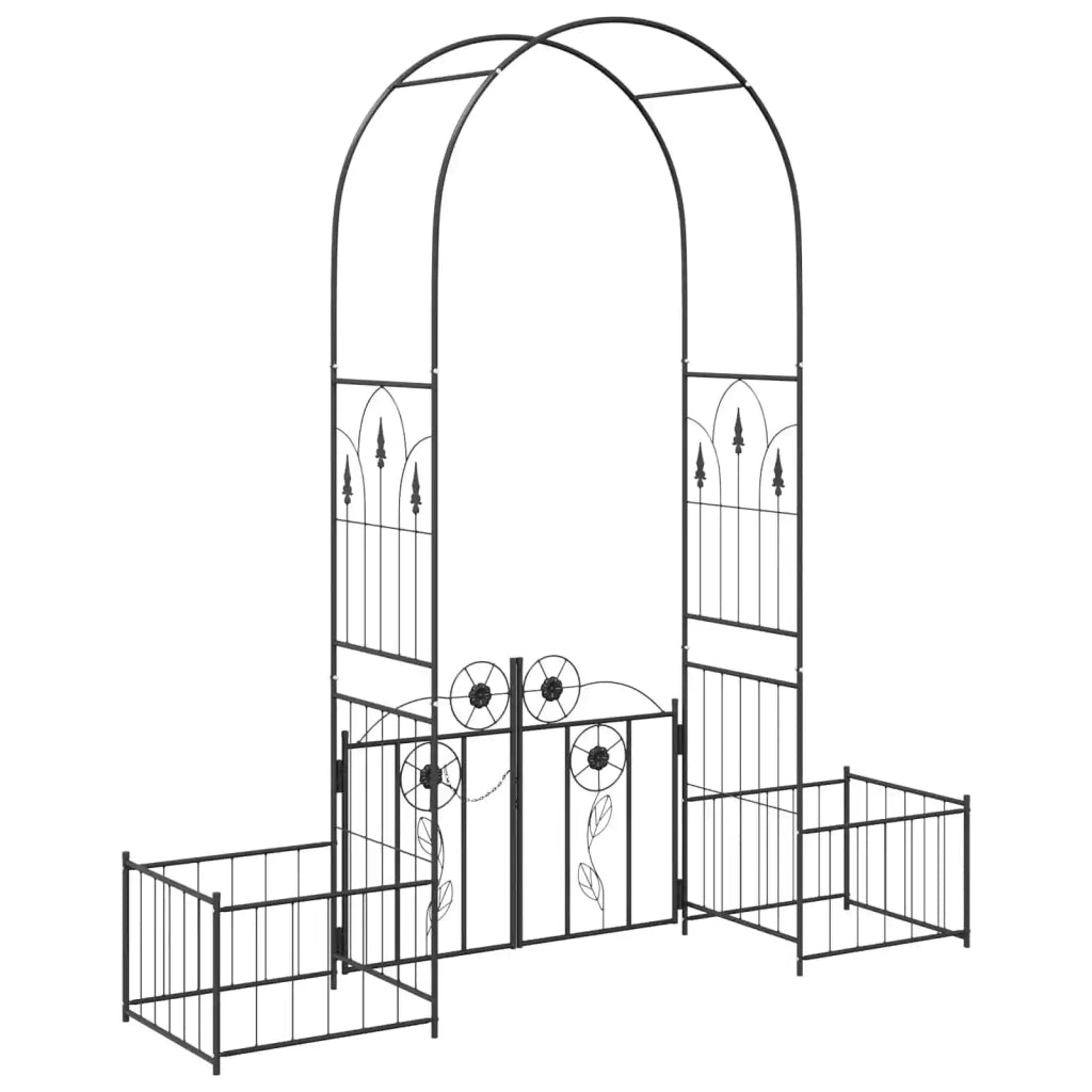 Arco da Giardino con blocco Nero 203 x 50 x 218 cm 42021346