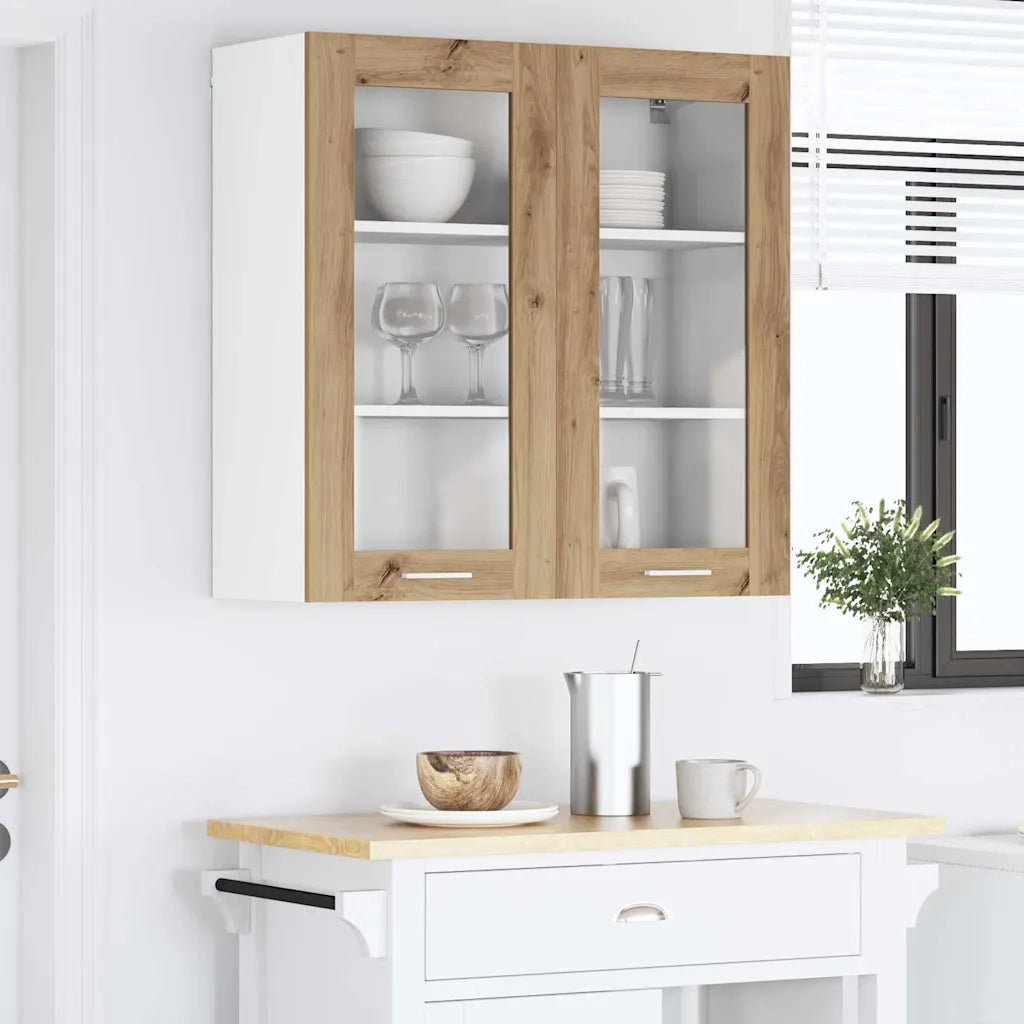 Armadio pensile Rovere artigianale 80 x 31 x 80 cm 884329