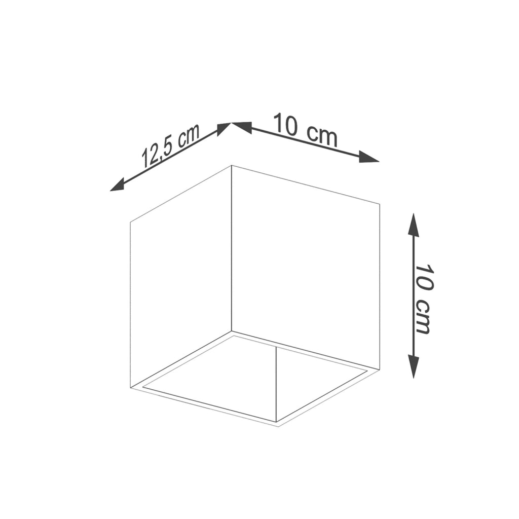 Applique cubo oro Pure Lume TETRIS 1 luce G9 8W PU.1183