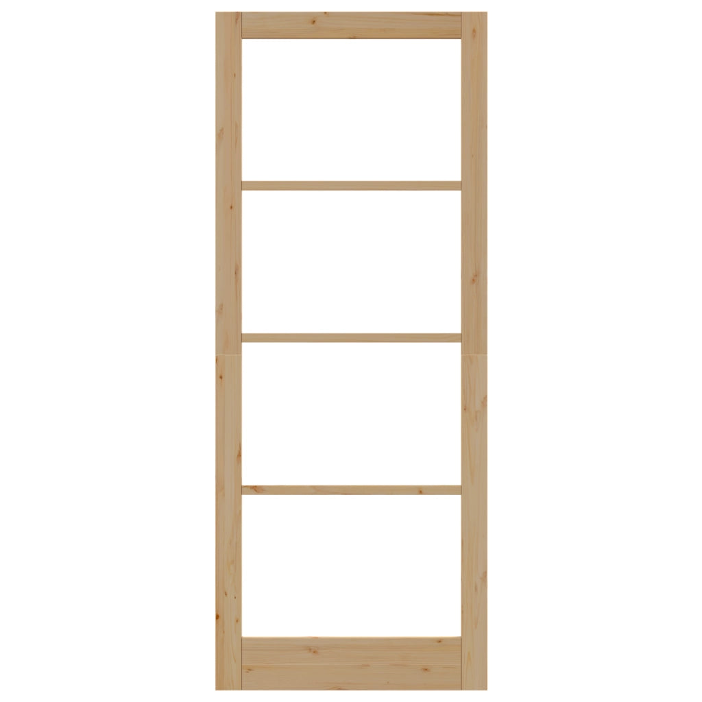 porta interna con vetro "ORKDAL" 93x232x4 cm in legno massello di pino