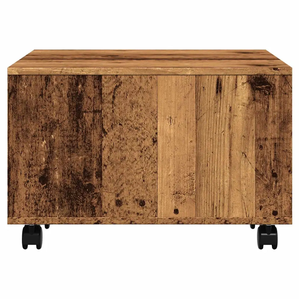 Tavolino da Salotto Legno Antico 60x60x38 cm Legno Multistrato