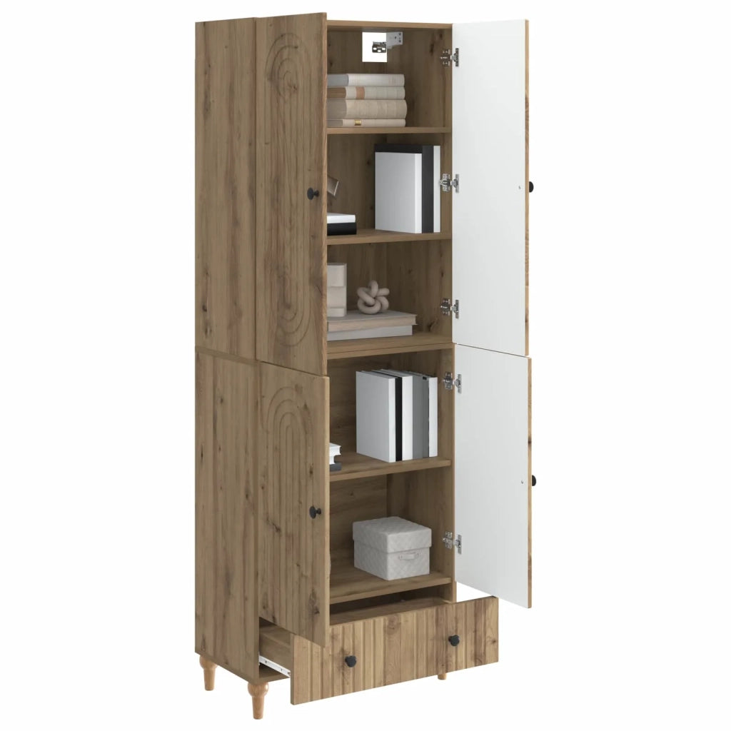 Set di armadi 2 pcs 66 x 34,5 x 95 cm Legno ingegnerizzato