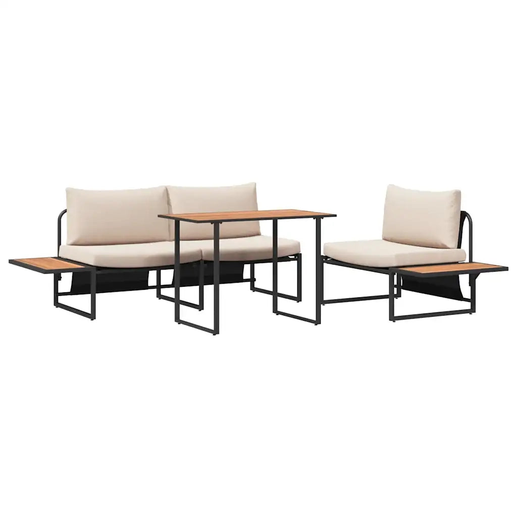 Set da Pranzo per Giardino 3 pcs Talpa Acciaio 3335890
