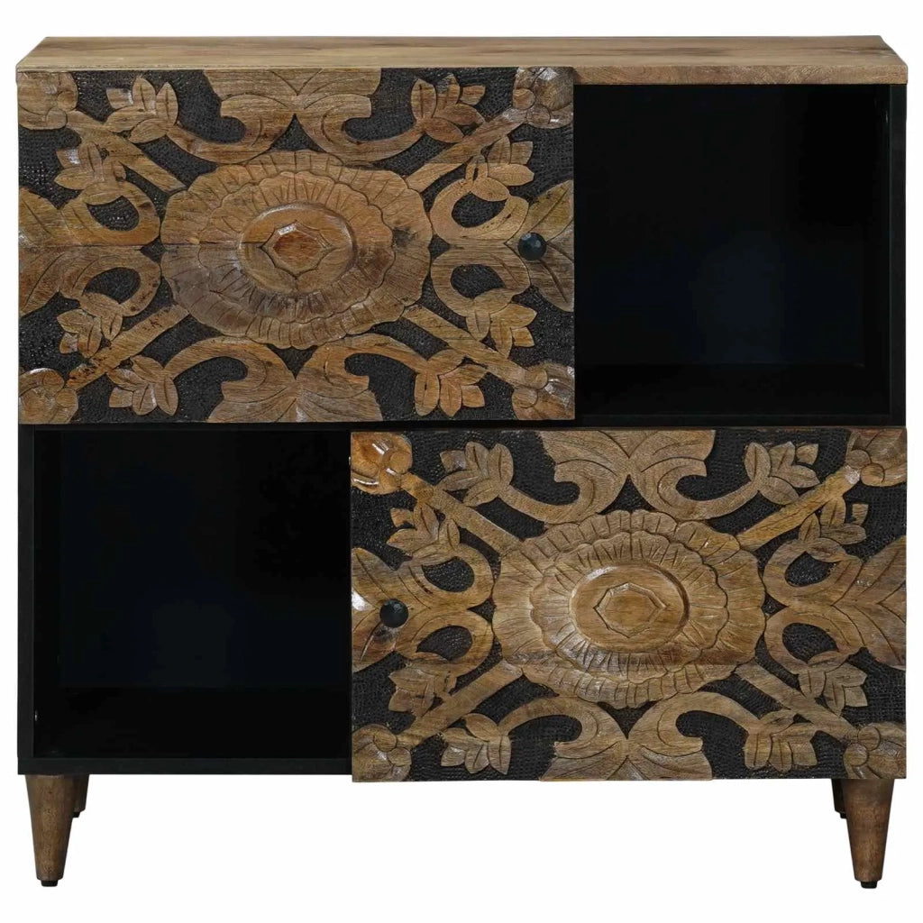 Credenza | Madia | Buffet da pranzo | Armadio da pranzo Marrone 80 x 33,5 x 75 cm Legno di mango massello