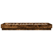 Letto con LED Rovere Fumo 80 x 200 cm Legno ingegnerizzato 8009005