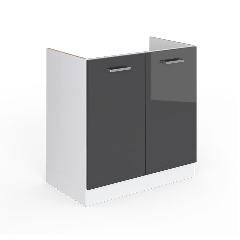 Vicco Frontale cucina Antracite lucido 79.2 x 71.3 cm frontale del mobile per mobile sottolavello
