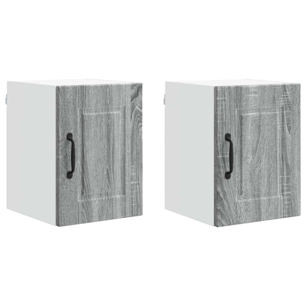 Pensile da cucina | Armadietto a muro PORTO 2 pz Grigio Sonoma 30 x 31 x 40 cm