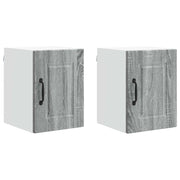 Pensile da cucina | Armadietto a muro PORTO 2 pz Grigio Sonoma 30 x 31 x 40 cm