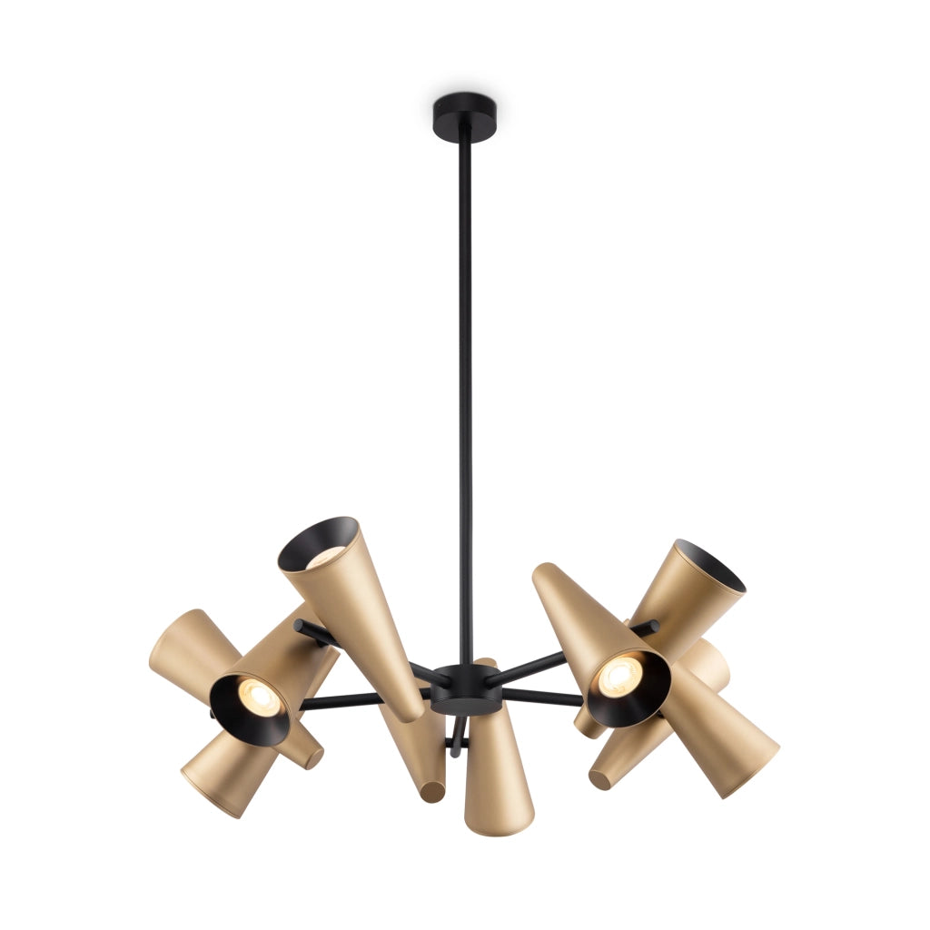 Maytoni Lampadario moderno Giro 10 luci GU10 ottone metallo