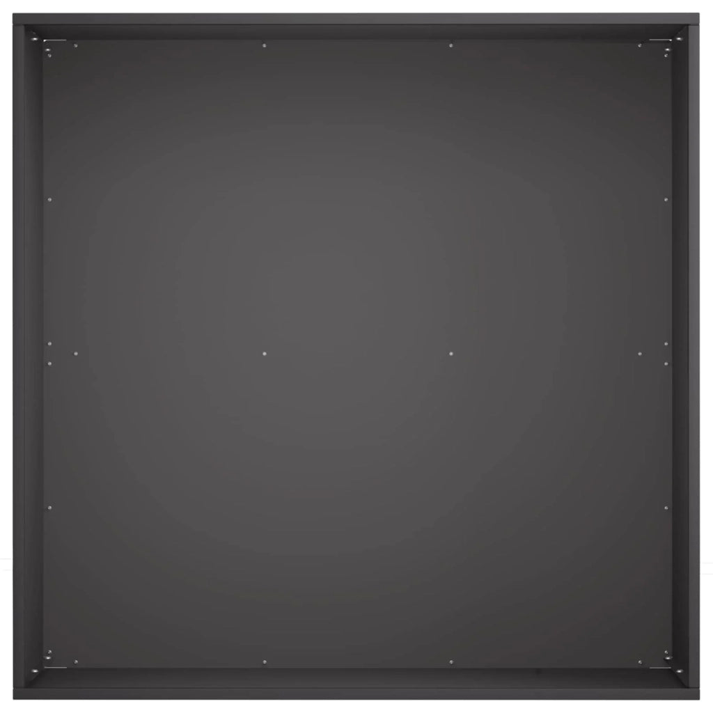 Vaso da giardino Nero 60 x 60 x 30 cm Acciaio laminato a freddo 8005050