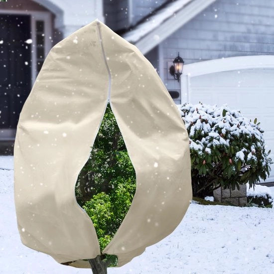 Copertura invernale per piante, 280 x 300 cm, protezione dal gelo, coperture per piante come copertura invernale, con chiusura a cerniera per alberi, palme, piante da balcone, tetto, tenda, permeabile (280 x 300 cm)