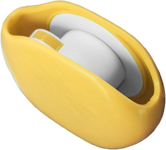 Organizzatore per cavi - Wikkelaar per cavi - Gestione cavi - Ricucito automatico - 3 x 6 x 3 cm - Giallo