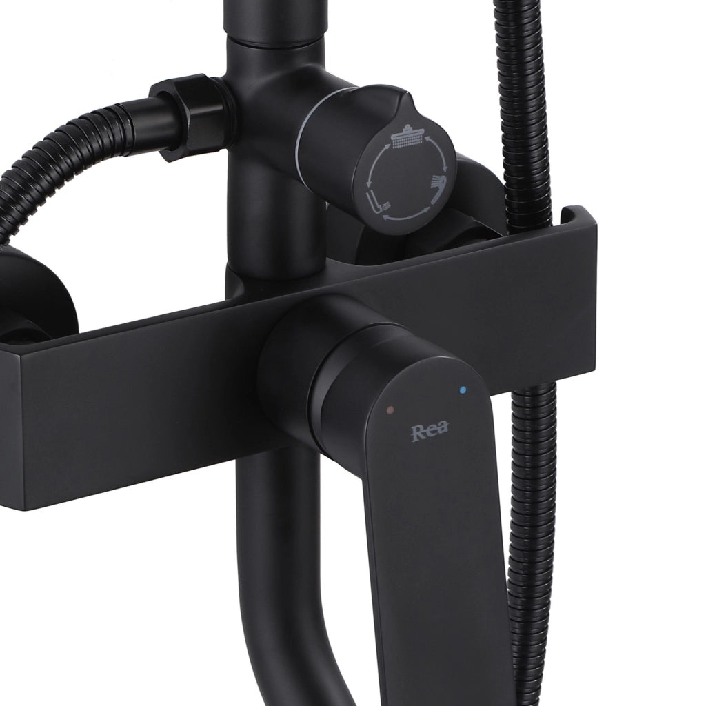 Set Doccia Da Incasso Rea Hass Black