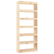 Divisorio-Paravento 80x30x199,5 cm in Legno Massello di Pino