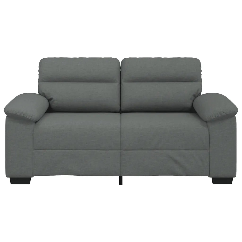 Divano a 2 Posti Grigio Scuro 120 cm in Tessuto