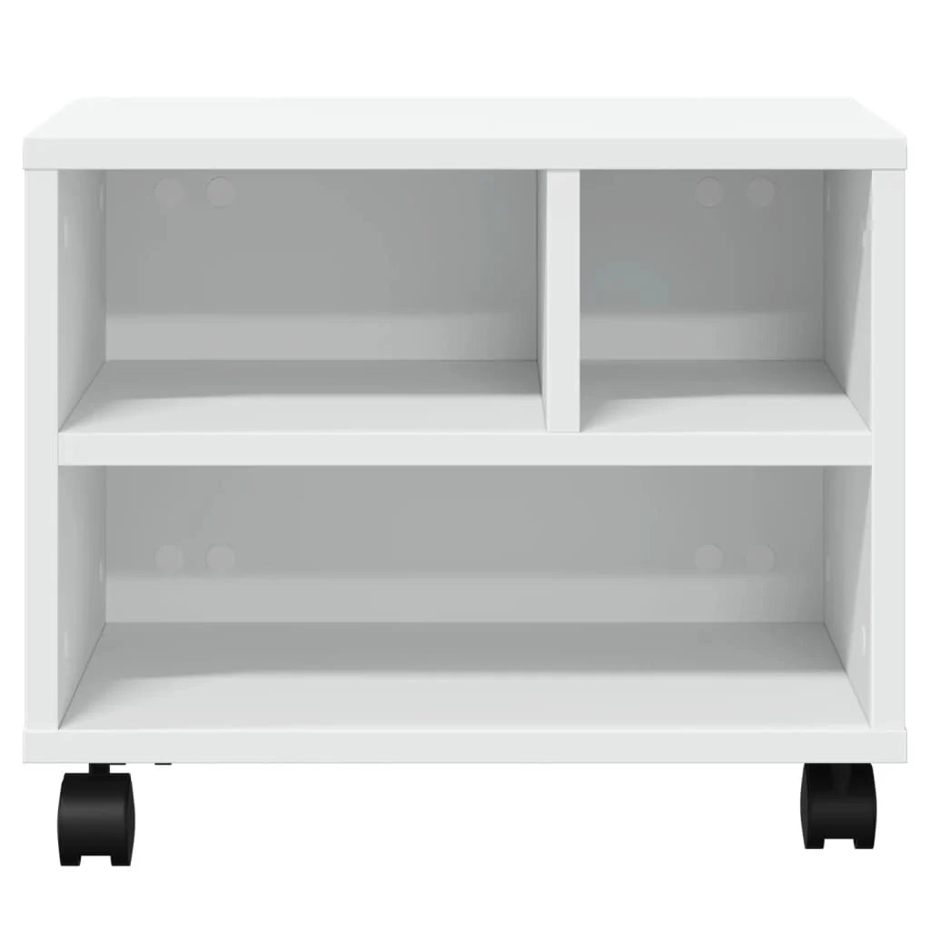 Supporto per stampante tavolo/scrivania con ruote 41 x 32 x 34,5 cm bianco 02_0044741