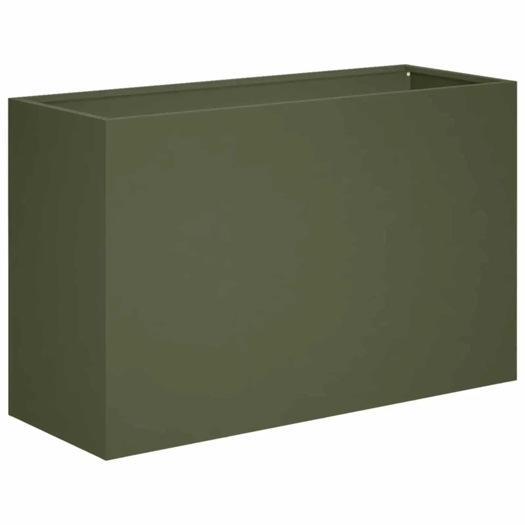 Vaso da giardino 2 pz Verde Oliva 80 x 30 x 40 cm 8005589