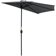 Ombrellone da balcone Demi ¨C zephmum ¨C grigio metallo 293x150x249 cm